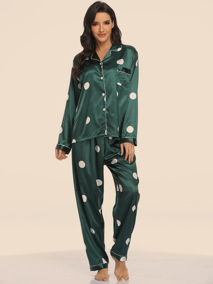 Satinpyjamas i två delar – bild 3