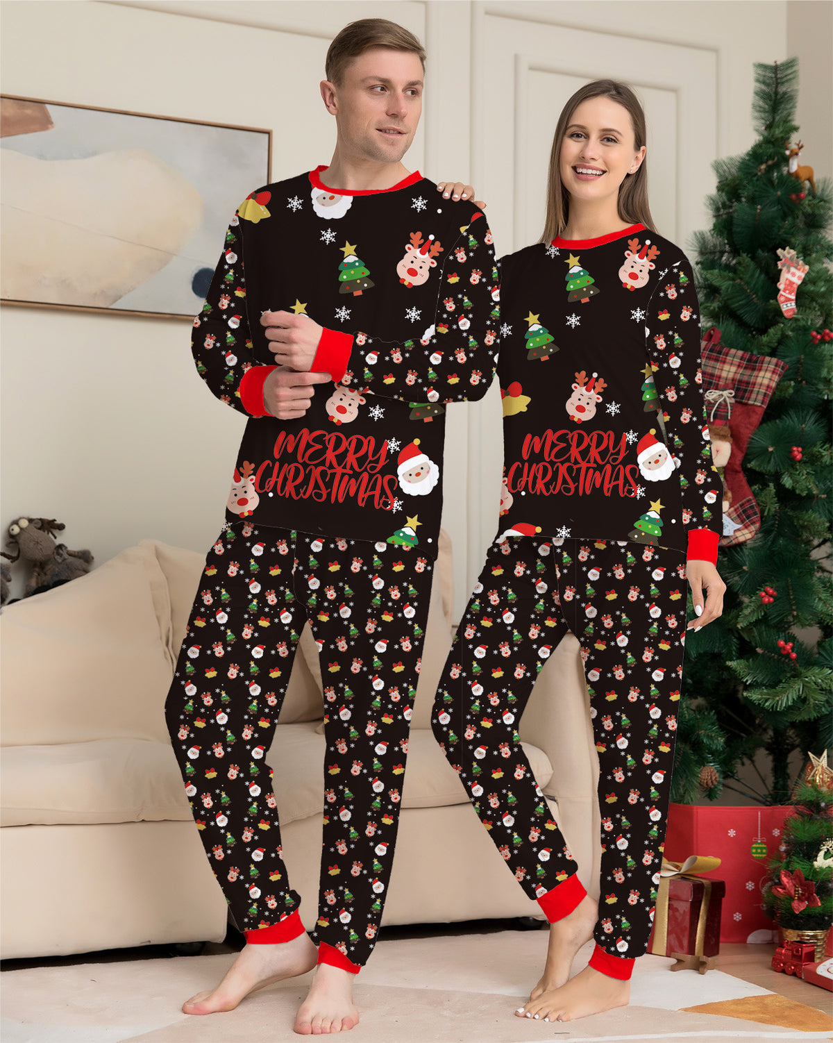 Matchande julpyjamas för hela familjen – bild 3