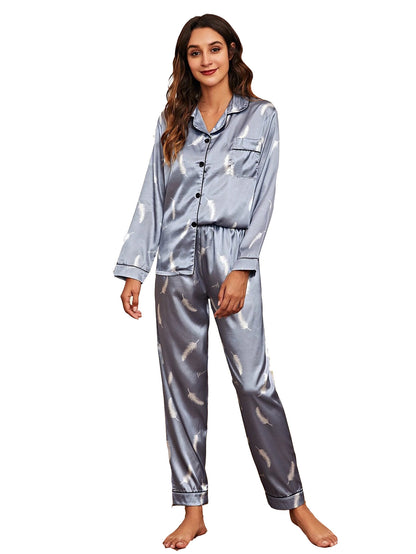 Satinpyjamas i två delar – bild 12