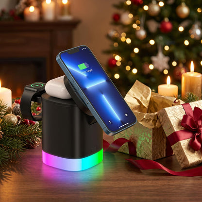 Svart 3-i-1 laddstation som julklapp
